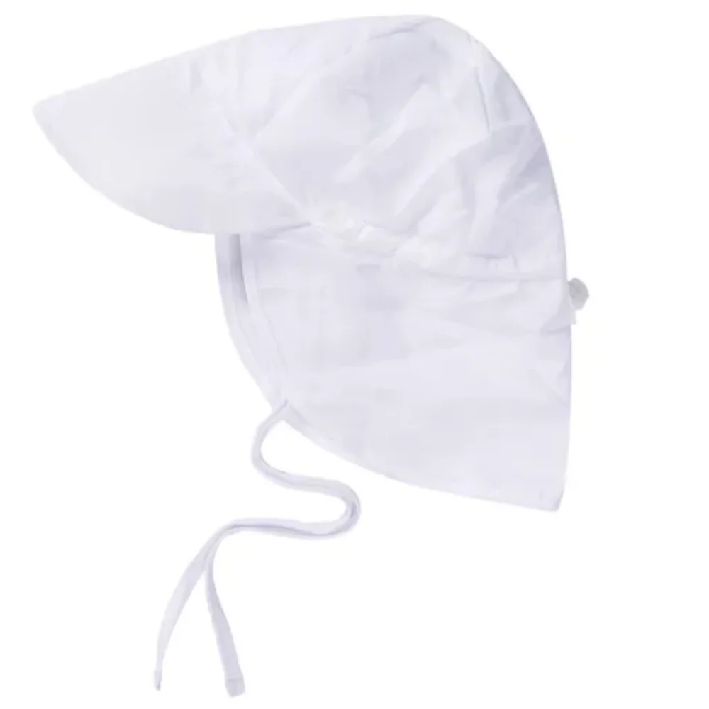 UPF 50+ UV Ray Sun Protection Baby Hat w/Neck Flap & Drawstring